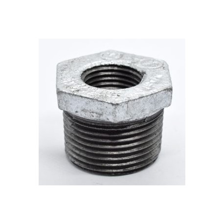 REDUCCION BUSHING GALVANIZADA “1 X 1/2” C-40