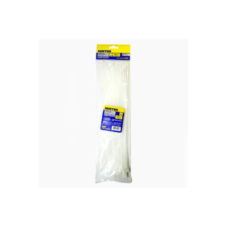 CINCHOS PLASTICO BLANCO 300MM X 4.6MM (50 PIEZAS)