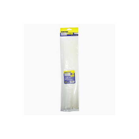CINCHOS PLASTICO BLANCO 368MM X 4.6MM (25 PIEZAS)