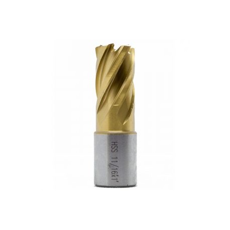 Cortador anular de alta velocidad 11/16″ x 1″  con recubrimiento de titanio