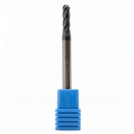 CORTADOR VERTICAL CARBURO BOLA  5/32 CON RECUBRIMIENTO 4 FILOS  (HRC45)