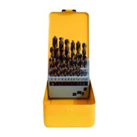 JUEGO DE BROCAS  1/16 A 1/2 ” BLACK & GOLD ACERO 4341 (29 PIEZAS)