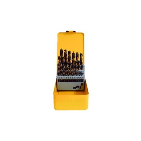 JUEGO DE BROCAS  1/16 A 1/2 ” BLACK & GOLD ACERO 4341 (29 PIEZAS)