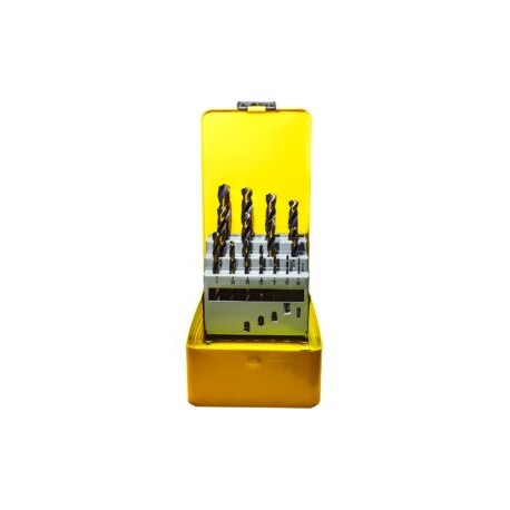 JUEGO DE BROCAS 1/16-1/2 EN 32AVOS BLACK & GOLD  ACERO 4341 (15 PIEZAS)